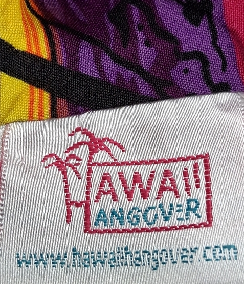 Hawaii Hangover Purple & Orange Print Dress   Size 8 - Picture 7 of 8